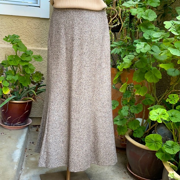 New Brown/white Gerry Weber wool skirt - Picture 3 of 10